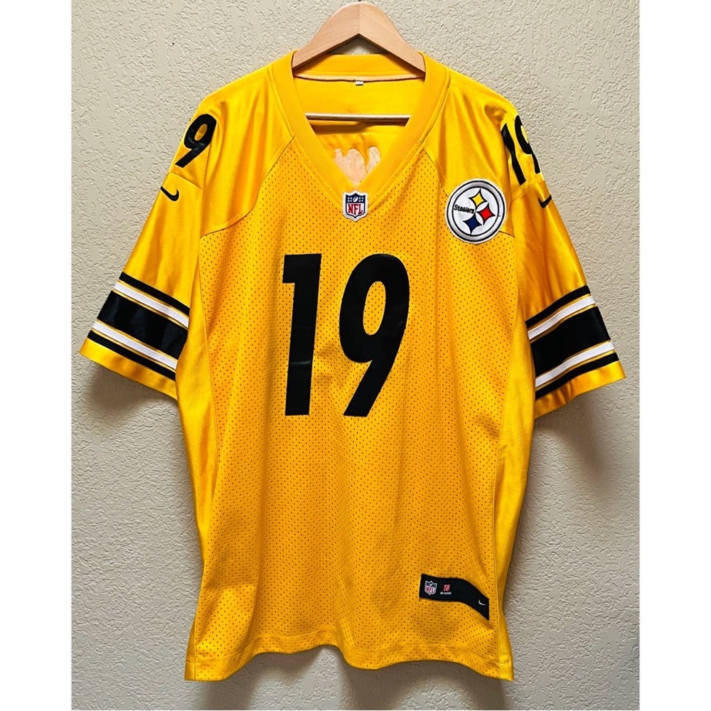 Unbranded Steelers Gold Colored #19 Smith-Schuster Jersey Size XXL